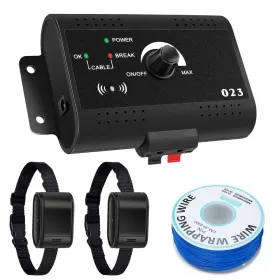 Electric Dog Fence System With Collar & Wire / Collar Receiver Only / Wire Only / Wire Pro Only, Options (Option: DogFenceSystem)